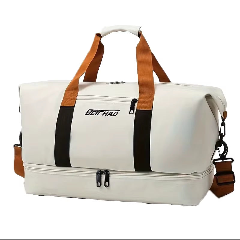 The Neutral Color Backpack Is Specially Designed for Men and Women and Is Suitable as a Luggage Bag for Travel and Accommodation